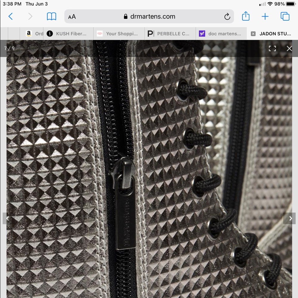 SOLD‼️DOC MARTENS JADON STUD LEATHER PLATFORM BOOT - Picture 4 of 16